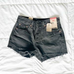 NWT Black Levi Denim cut offs size 27